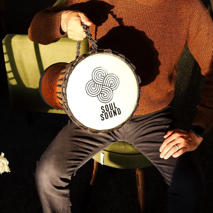Grote professionele djembe - Soul Sound (laag) - 50 cm (22 cm diameter)