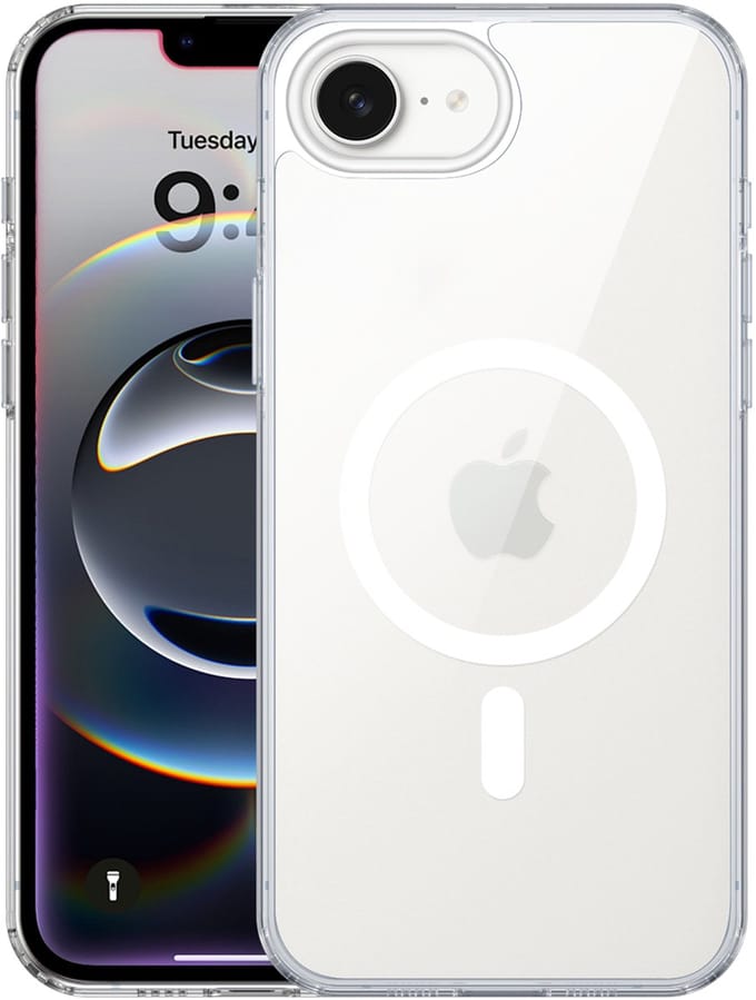 Valenta Back Cover Clear MagSafe iPhone 16e - Transparant Clear Case Hoesje voor iPhone 16e - Sterke Magneten