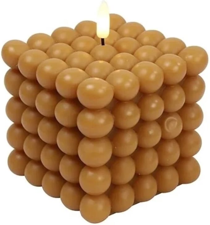 Countryfield j- Led Kaars - Bubble - Amber - M
