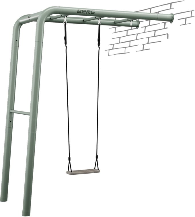 PlayBase Wall Green + Swing set, met schommel
