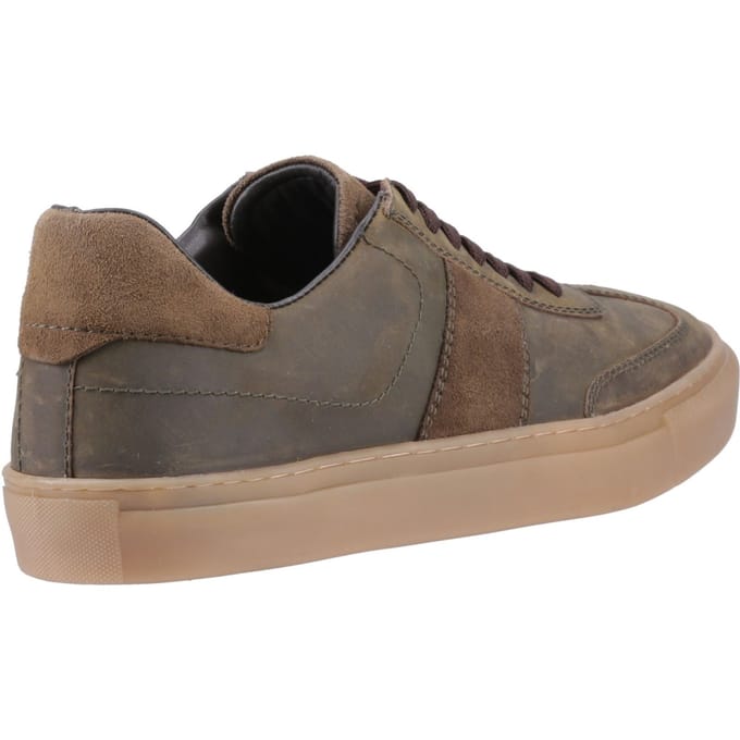 Hush Puppies Riley Heren Sneakers Van Suède In Khaki