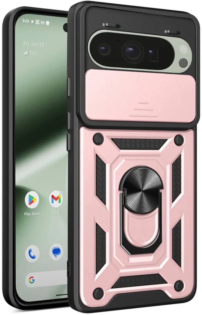 Hoesje geschikt voor Google Pixel 10 / 10 Pro - Techsuit Camshield Back Cover - Roségoud