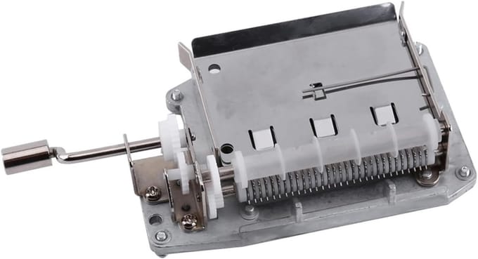 Muziekmaker Set Handbediende Muziekdoos Beweging met Perforator en 3 Strips