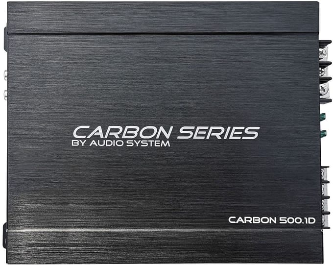 Audio System Carbon 500.1 D Mono 1-kanaals digitale mono-versterker 500 watt RMS Auto versteker ( 2 ohm )