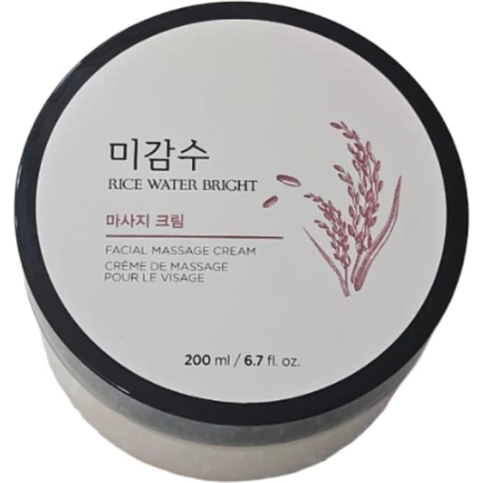The Face Shop Rice Water Bright Massage Cream 200ml white