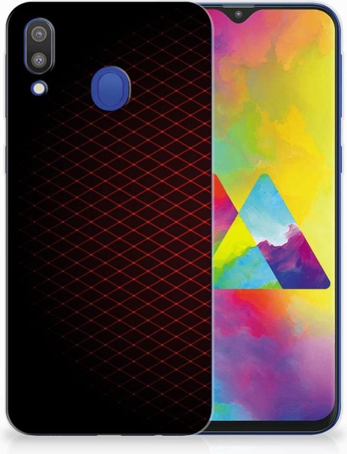 Samsung Galaxy M20 (Power) TPU bumper Geruit Rood