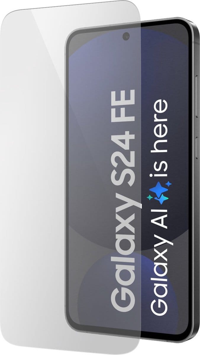 Mobiparts Screenprotector geschikt voor Samsung Galaxy S24 FE - Gehard Glas - Anti-bacterieel -