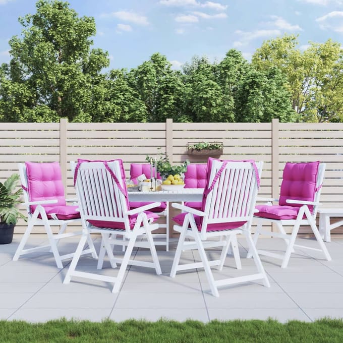 vidaXL - Buitenkussen - 6 - st - Roze - 100 - x - 50 - x - 7 - cm