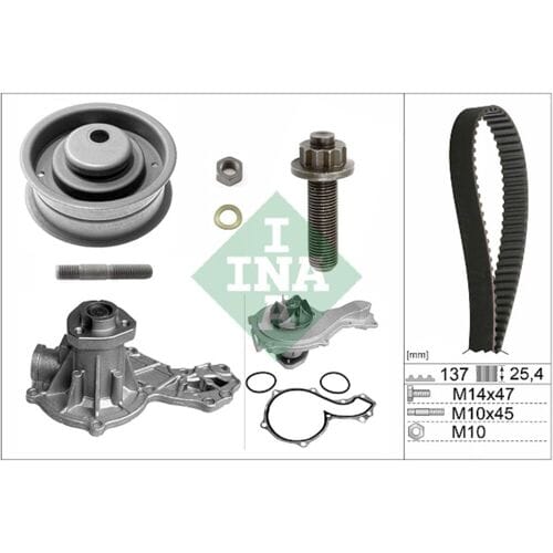 Schaeffler Ina Waterpomp + distributieriem set PowerGrip® INA 530 0003 30