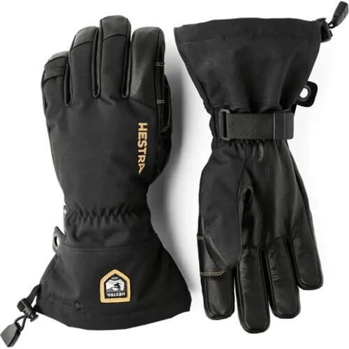 Hestra Army Leather GTX - 5 Vinger Handdchoen (Maat - 7, Kleur - Black/Black)