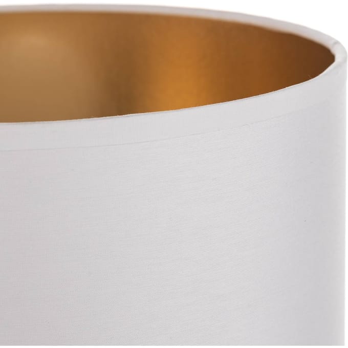 HELAM Lampenkap Alba, Ø 20 cm, E27, wit/goud