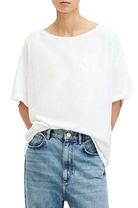 AllSaints Lydia Tee White Maat: XS | Tops Outlet | Dames | Wit