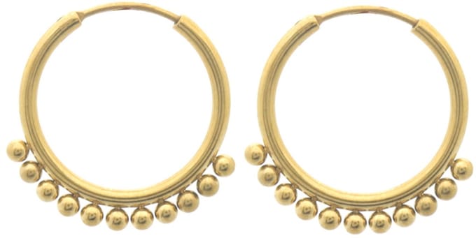 Dames oorbellen - bolaccenten - Goud - Tijdloos design - 2.2cm