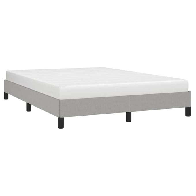 vidaXL - Bedframe - zonder - matras - stof - lichtgrijs - 140x200 - cm