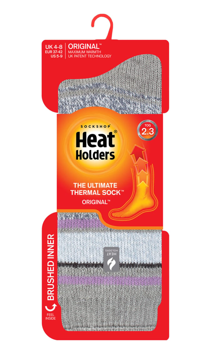 Heat Holders Dames Dikke Warme Thermische Sokken - Grijs (Palma)