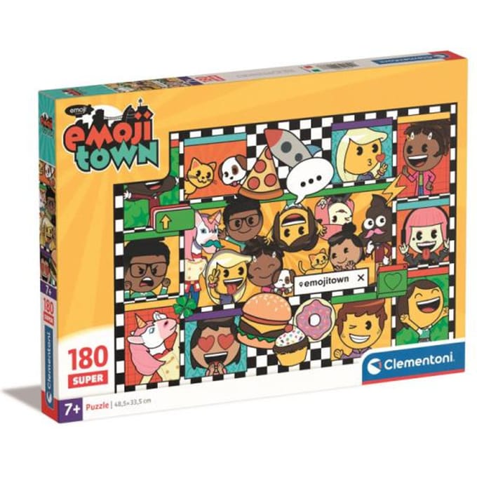 Clementoni Jigsaw Puzzle Super Color Emoji Town 180pcs. 2D Puzzels
