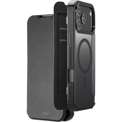 Hama Booklet Apple iPhone 17 Pro Max Zwart MagSafe compatible, Inductieve lading