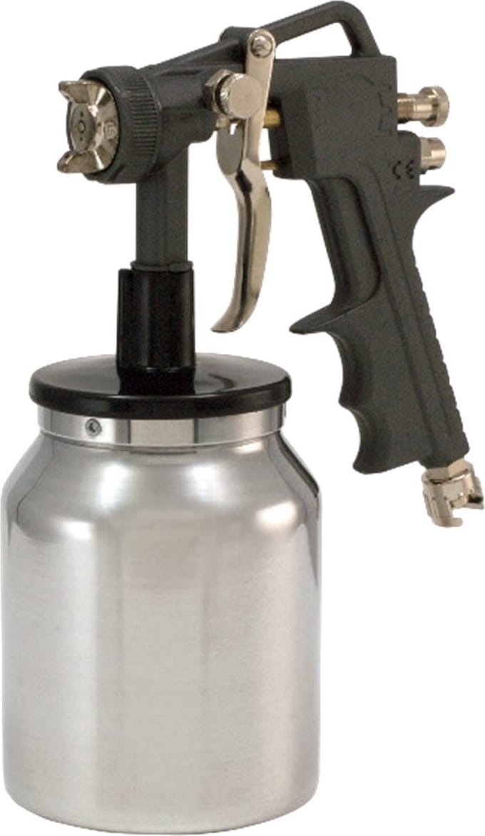 Huvema - Verfspuit met Aluminium Onderbeker - Druk: 4-8 Bar - Compressor - Blaaspistolen