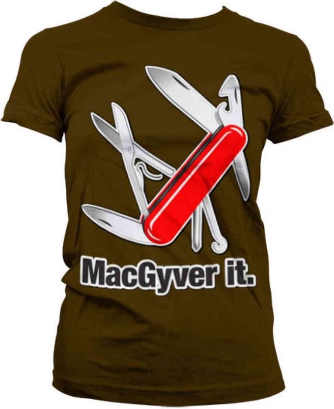 MacGyver Dames Tshirt -S- MacGyver It Bruin
