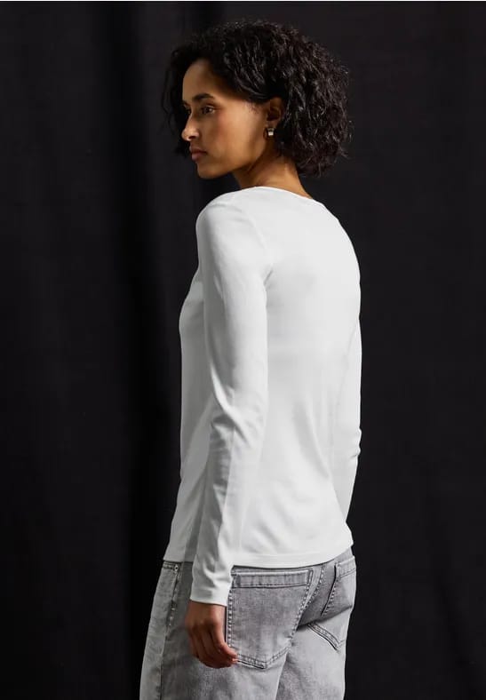 Shirt met carrée halslijn