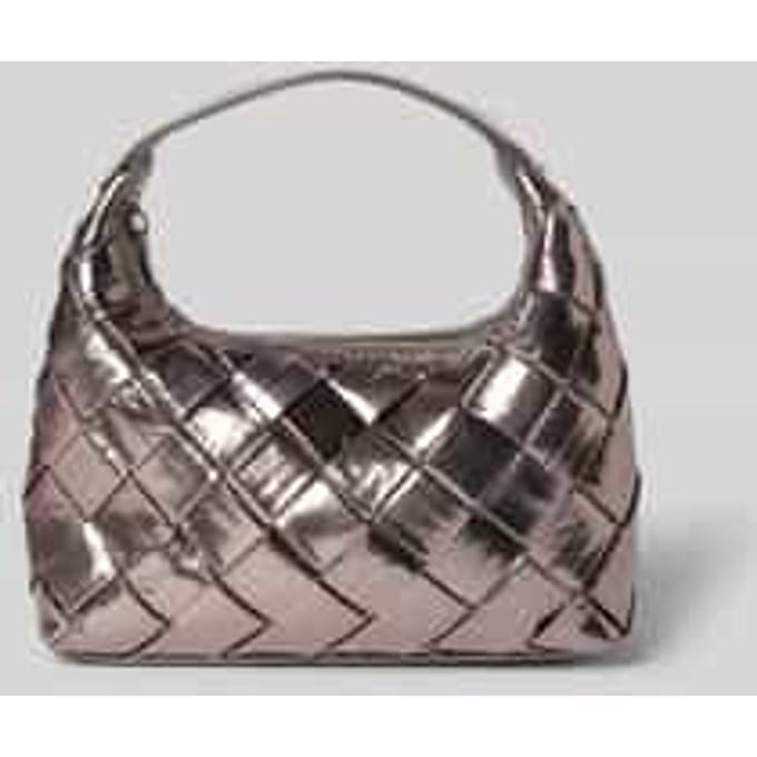 Handtas in gevlochten look met korte draagband