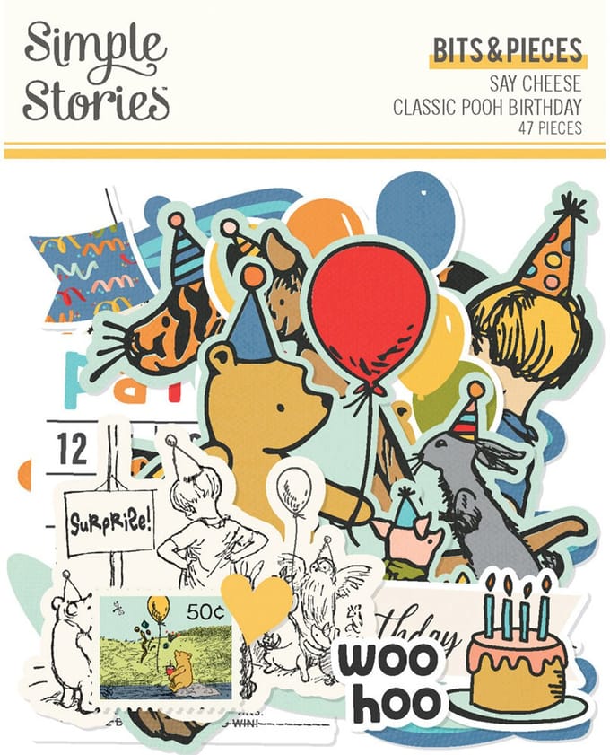Simple Stories - Say Cheese Classic Pooh Birthday Bits & Pieces (24808)