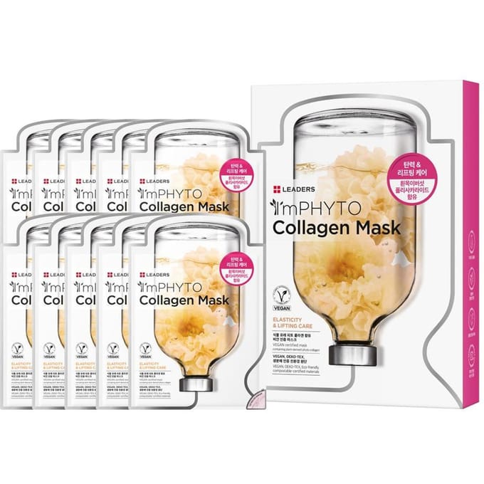 Leaders Je suis Masque au Phyto Collagène Raffermissant Hydratant 25ml x 10 Feuilles