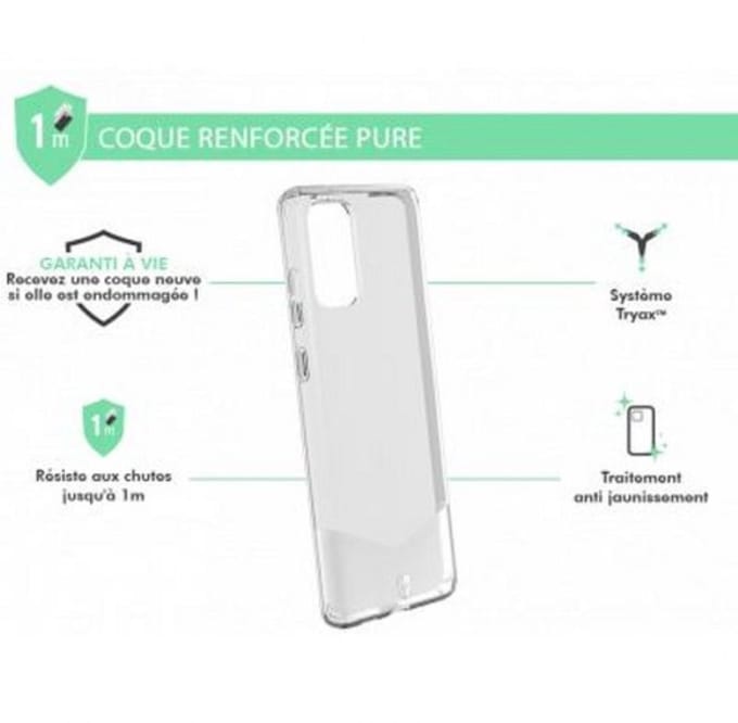 Force Case, Hoesje geschikt voor Samsung Galaxy S20 Plus - PURE Versterkt, Transparant
