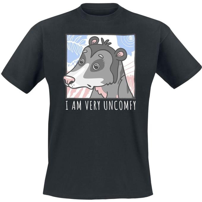 Tierisch - Fun T-shirt - Uncomfy - M tot 3XL - voor Mannen - zwart