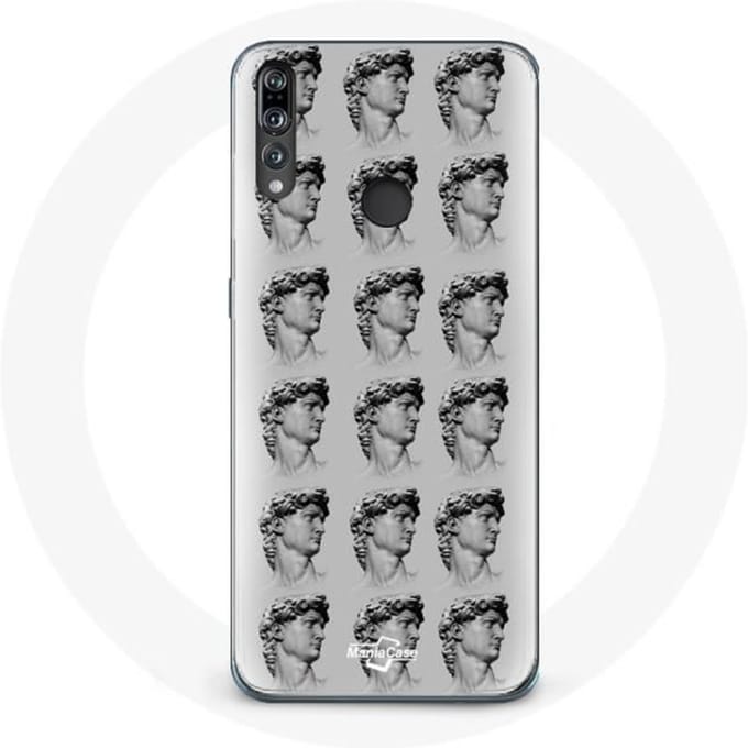 Coque - Huawei - P30 Lite - Souple - Statue - Gris gris