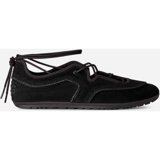 UGG® Quill Ballet Trainer in Black, Size 3, Polyester
