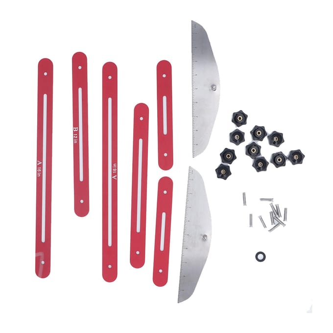 Multifunctionele opvouwbare traptredemal, trapmeetliniaal white