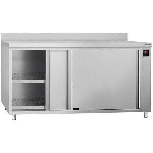 GGM Gastro Wärmeschrank ECO - 2000x700mm - mit Aufkantung & Schiebetüren - Digital