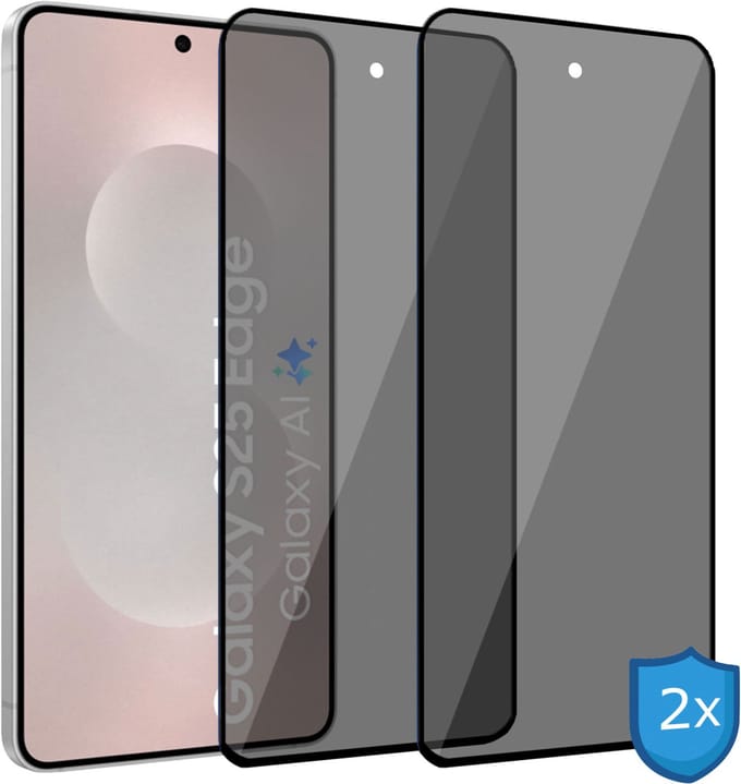ChiGuard Privacy Screenprotector 2x geschikt voor Samsung Galaxy S25 Edge Screenprotector - Beschermglas - Privé GuardCover