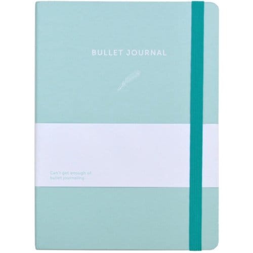 A-journal bullet journal, formaat 16 x 21,5 cm., kleur blauw