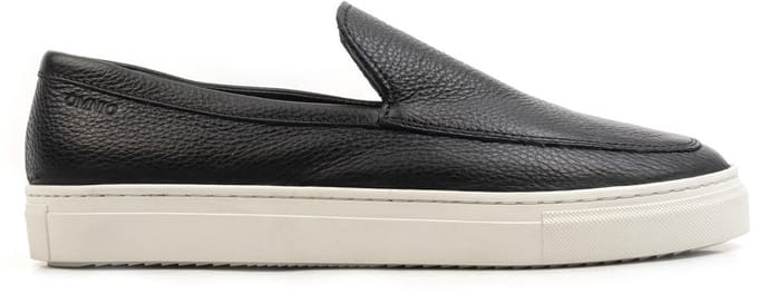 Omnio malton plain loafers heren zwart leer