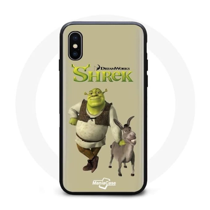 Coque Souple - Shrek and Donkey - Iphone XS Max - Noir - Mixte