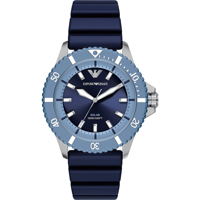 Emporio Armani AR11785 Mannen Horloge 42 mm - Blauw