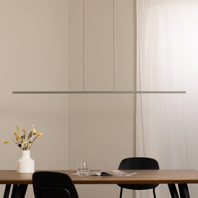 Nowodvorski Lighting LED hanglamp BAR, olijfgroen, lengte 150 cm, metaal, 32 W