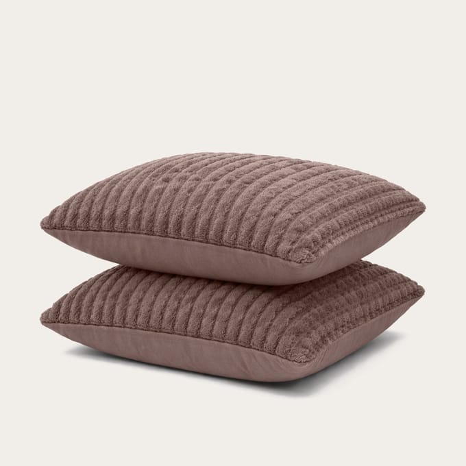HappyBed Kussenslopen Brown 80x80 cm - Kussensloop set 2 stuks - 100% Microvezel - Ultieme slaapcomfort