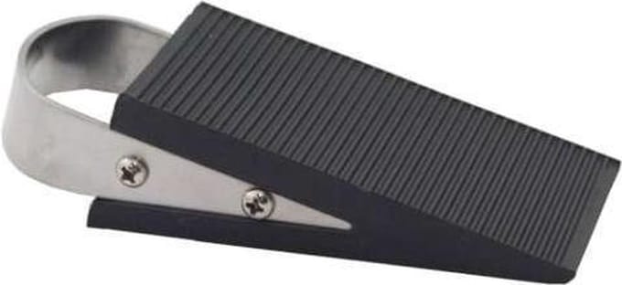 Deurstop wig rubber 130x30 rvs Deltafix