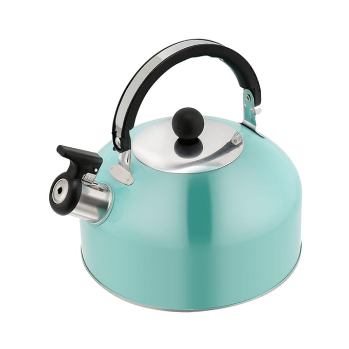 Fluitende theepot met platte bodem van roestvrij staal voor inductiekookplaat, 3L groot white