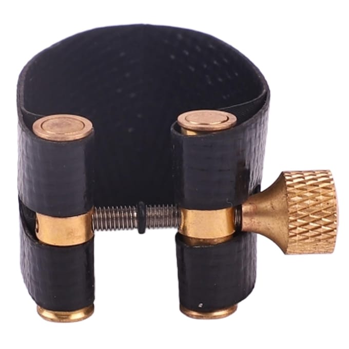 Attache Saxophone Fixation à Vis Réglable Son Uniforme Remplacement Attache Sax Ténor Noir black