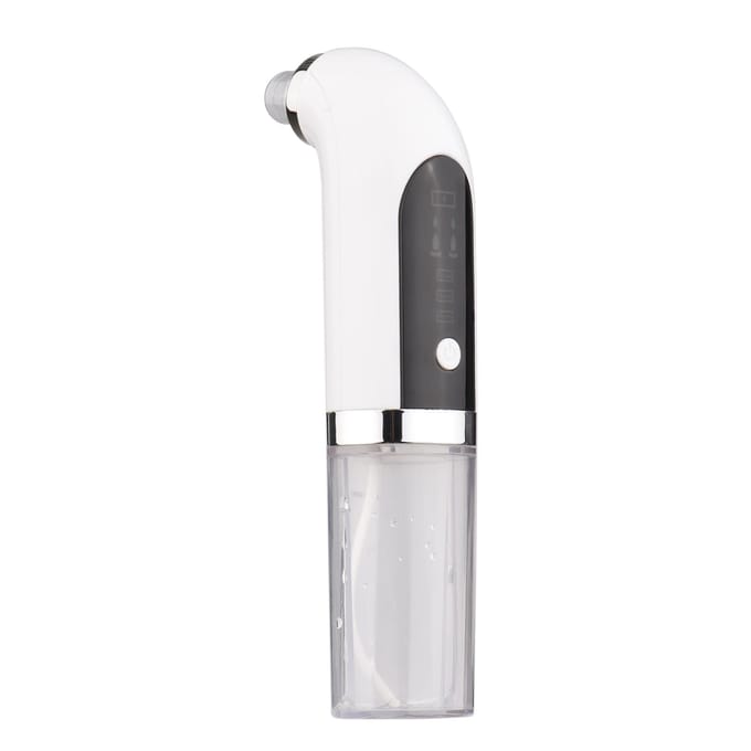 Protable Super Micro Bubble Beauty Instrument Elektrische Gezichtsreiniger Watercyclus Mee-eterverwijderaar wit