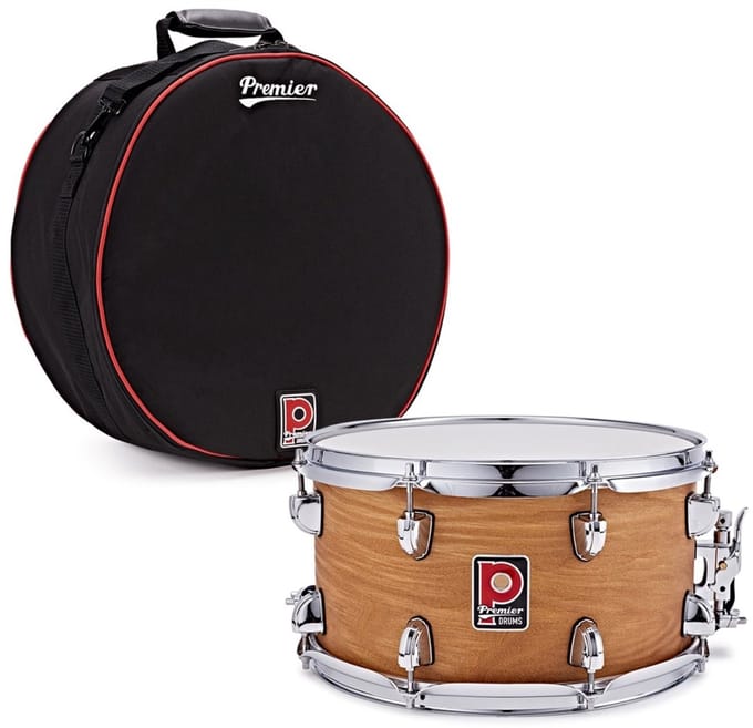 Premier Artist 13 x 7 Birch Snare Drum, Antique Ash & Soft Case