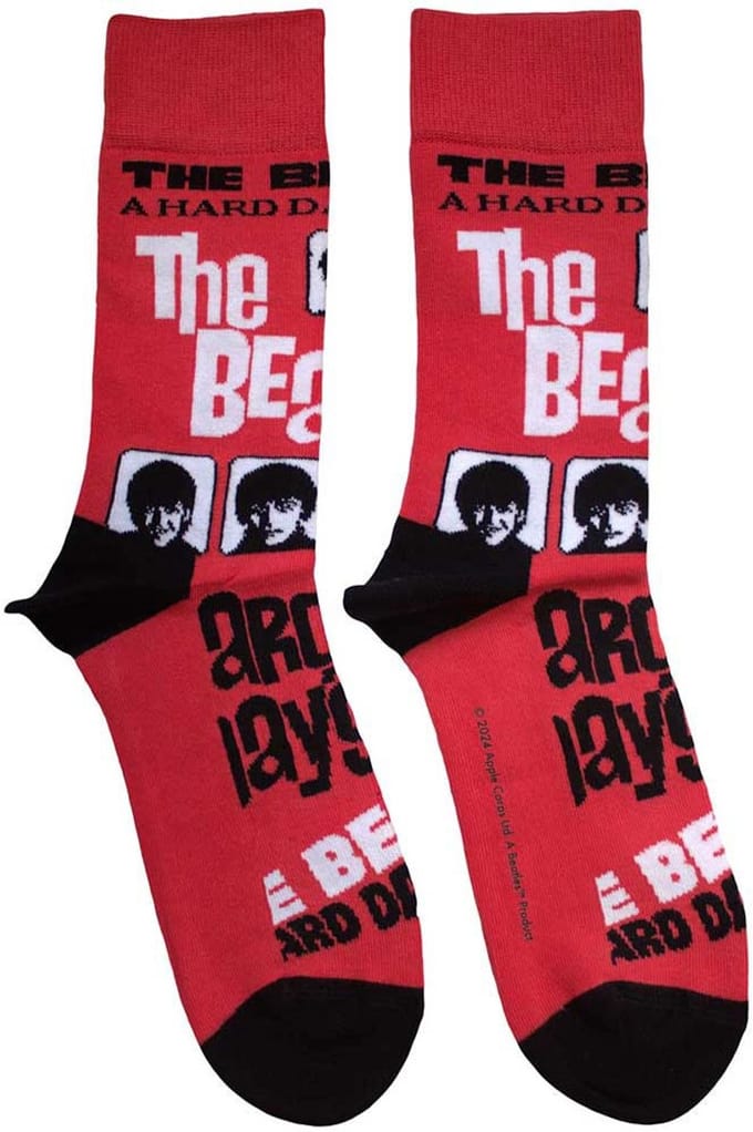 The Beatles - A Hard Day's Night Enkelsokken - Rood