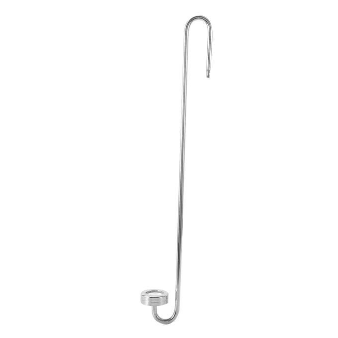 304 Roestvrij Staal Spiegeloppervlak U-vormige Externe Aquarium Zuurstof Diffuser Vis Tank CO2 Verstuiver Lucht Verfijner(35 cm ) white