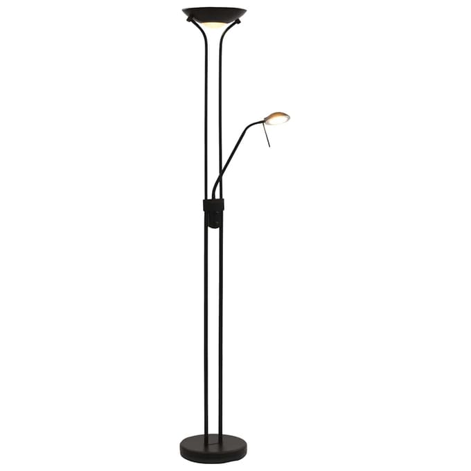 VidaXL LED Vloerlamp - Dimbaar, 23 W, zwart, 180 cm