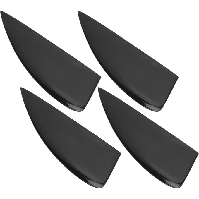 4 Stuks Surfplank Fin Set Plastic Surf SUP Vinnen voor Longboard Paddleboard Surfplank Staart black