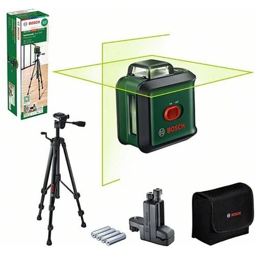 Bosch UniversalLevel 360 Premium Set - 360° Kruislijnlaser - Inclusief Statief - Universele klem MM3 - Opbergetui - Batterijen